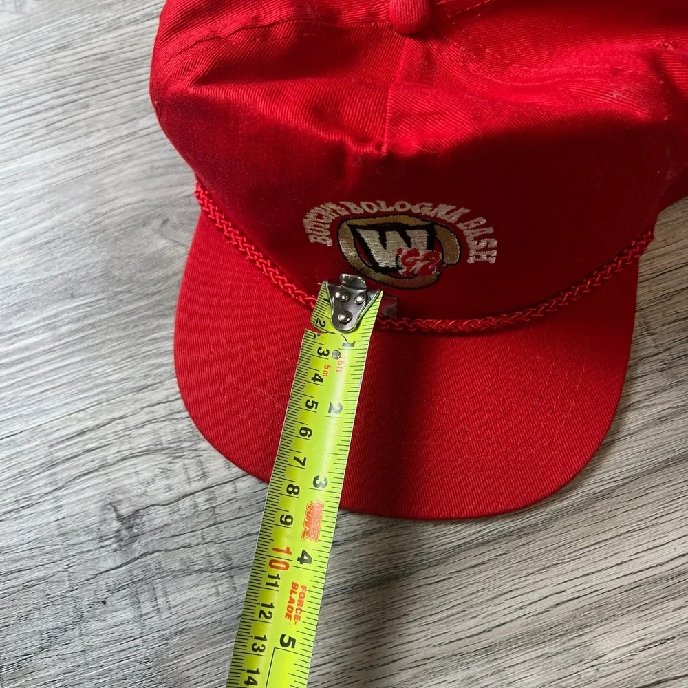 KC Snapback Hat Mens OSFA Red Butch's Bologna‎ Bash Vintage Rope Cap Promo Q7